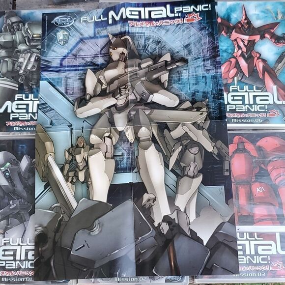 Fullmetal Panic Manga 2003 Mission 1-7 DVD and Posters - Picture 7 of 11